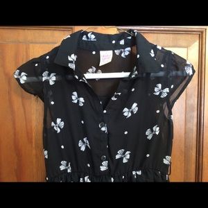 Black bow tie dress size 7/8